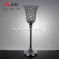 Round Goblet Centerpiece Crystal Clear Glass Candle Holders